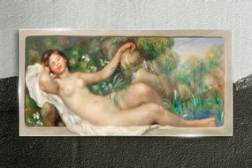 Skleneny obraz Moderné ležiace nahý