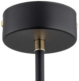 Argon 2128 - Luster na tyči RAVELLO 5xE14/15W/230V čierna/zlatá