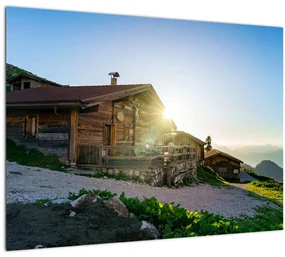 Obraz - Ráno v alpách, Tirolsko (70x50 cm)