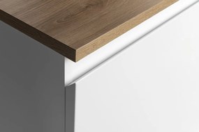 Aqualine Aqualine, ALTAIR skrinka s doskou 62,5 cm, biela/dub emporio, AI267-02
