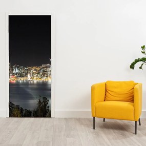 Fototapeta na dvere - Brooklynský most a New York (95x205cm)