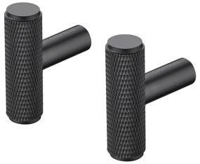 Čierne nástenné kovové háčiky v súprave 2 ks Rof – Blomus