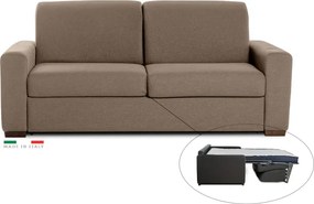 Rozkladacia pohovka na každodenné spanie ONE, 140, hnedá (enjoy new lux - 54 elephant)