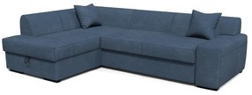 Rohová sedacia súprava Minos L Poso 5 modrá