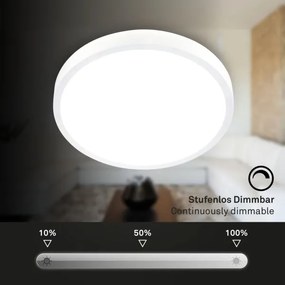 Briloner 3709-016 - LED RGBW Stm. stropné svietidlo LED/22W/230V biela + DO