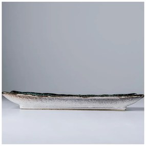Modrý keramický servírovací tanier MIJ Sky, 29 x 12 cm