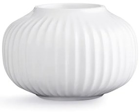 Biely porcelánový svietnik na čajové sviečky Kähler Design Hammershoi, ⌀ 10 cm