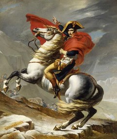 David, Jacques Louis - Umelecká tlač Napoleon Crossing the Alps on 20th May 1800, (35 x 40 cm)