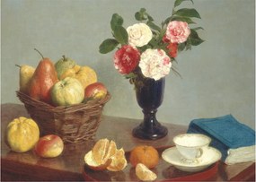 Obraz - Henri Fantin-Latour, Still  Life, reprodukcia (70x50 cm)