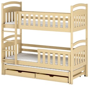 Detská posteľ 90 x 190 cm VIOLA (s roštom a úl. priestorom) (borovica). Vlastná spoľahlivá doprava až k Vám domov. 1013220