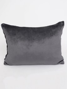 Povlak na polštář mikroplyš 70 × 90 cm – Laura tmavě šedá