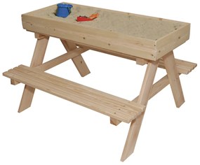 Záhradný set pre deti stôl+2 lavičky pieskovisko