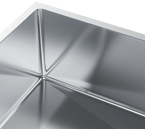 Erga HD, 1-komorový oceľový drez 740x440x210 mm, oceľová, ERG-MLS-HD7444