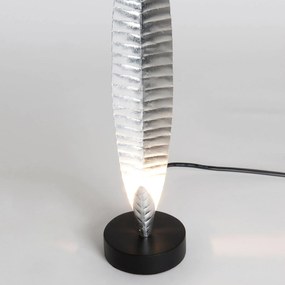 Stolná lampa Penna striebro výška 38 cm