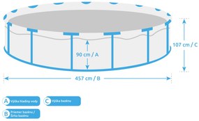Marimex | Bazén Florida SWING 4,27 x1, 07m bez príslušenstva - motív HNEDÝ RATAN | 10340307