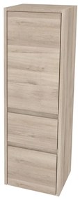 Mereo, Mereo Opto kúpeľňová skrinka vysoká 125 cm, pravé otváranie, Multidecor, Dub Kronberg svetlý, MER-CN995PDKRS