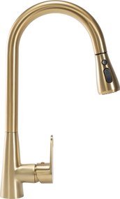 Rea Mild, stojanková kuchynská batéria h-430, zlatá matná, REA-B4803