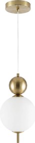 Toolight Toolight, LED závesné svietidlo, 15cm, 5W, 3000K, 1000lm, LHJ115-1CP, zlatá matná, OSW-08811
