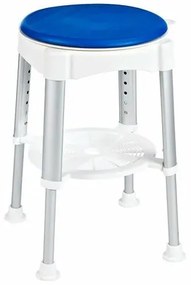 SAPHO A0050401 Handicap otočná stolička, nastaviteľná výška, biela/modrá