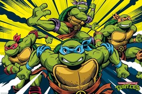 Plagát, Obraz - Teenage Mutant Ninja Turtles - Turtles in Action, (91.5 x 61 cm)