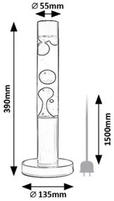 Rabalux LAVASTIC LED lávová lampa 76027