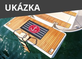 GDmats, Rohožka s vlastnou potlačou (logom) na mieru MK415 Velour – na von aj na doma, 115x175, viacfarebná