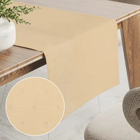 Biante Dekoračný behúň na stôl BM-001 Nopky na svetlo žltom 20x120 cm