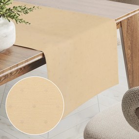 Biante Dekoračný behúň na stôl BM-001 Nopky na svetlo žltom 35x180 cm