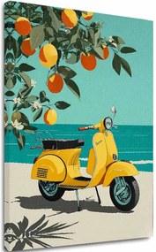 Obraz na plátne Vespa v Taliansku - Retro Ulička