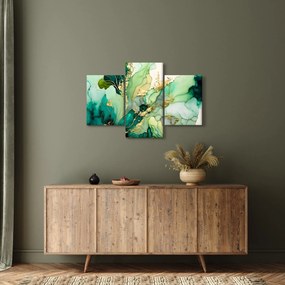 Obraz - Zelená abstrakcia (90x60 cm)
