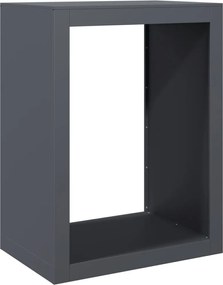 vidaXL Regál na krbové drevo, antracitový 60x40x80 cm, oceľ