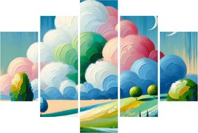 Obraz - Krajinka s mrakom (150x105 cm)