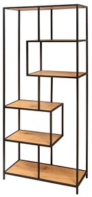Dizajnový regál Maille 185 x 77 cm divý dub