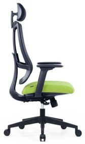 Kancelárska ergonomická stolička SLIDE — látka, sieť, viac farieb Červená