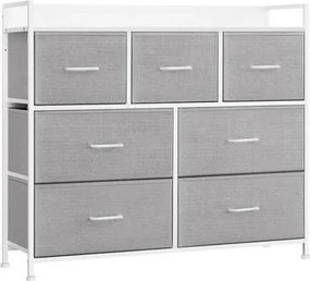 XXXLutz KOMODA, biela, svetlosivá, 98/85/28,5 cm Boxxx - Komody - 002543080001
