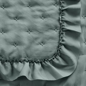 Dekorstudio Prehoz na posteľ s volánovým lemom LIBI3 šalviovozelený Rozmer prehozu (šírka x dĺžka): 170x210cm