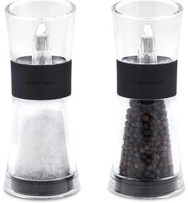 Cole&Mason Cole&Mason - Sada mlynčekov na soľ a korenie FLIP 2 ks 15,4 cm čierna GG480