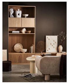 Modulárna knižnica v dekore duba v prírodnej farbe 110x199 cm Modulair – vtwonen