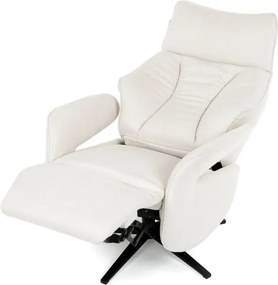 Polohovacie kreslo krémové, elektrické TV-B3973 CRM2