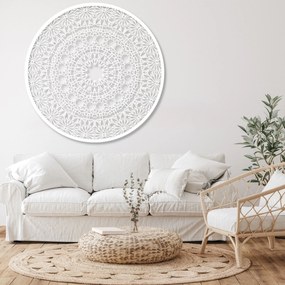 Luxusná drevená mandala na stenu 3D dekorácia do interiéru | HELA: HDF - Orech 30 cm 4341-79186 HDF0342