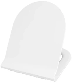 Gamma Verde D8, WC sedadlo 470x365 mm, polypropylén, SoftClose, EasyClean, biela lesklá, GMA-D8