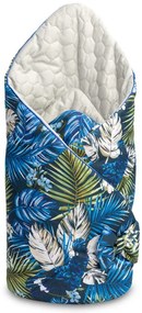 Sensillo Zavinovačka Velvet Modrá Papagáje 75 x 75 cm