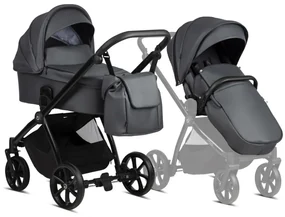 Kočík TUTIS Mio 2v1 Leather Dark Grey