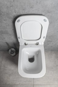 Isvea VEA, závesná WC misa, Rimless, 34,5x52cm, biela, 10VA02004