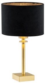 Argon 8049 - Stolná lampa ABBANO 1xE27/15W/230V mosadz/čierna