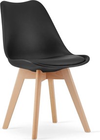 Jedálenský set 1 + 4, stôl MADO ARTISAN 80x80 + stoličky BALI MARK čierne