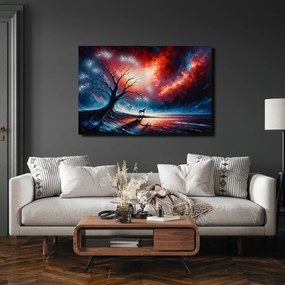 Obraz magický strom života v noci