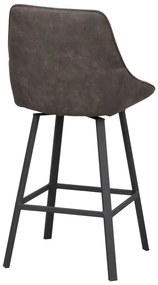 Sivé barové stoličky v súprave 2 ks (výška sedadla 65 cm) Alison – Rowico
