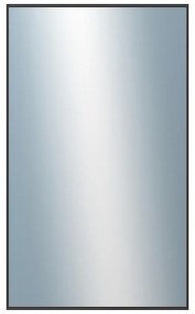 DANTIK - Zrkadlo v rámu, rozmer s rámom 60x100 cm z lišty Hliník čierna (7022021)