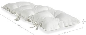 Biely variabilný futón vhodný do exteriéru Karup Design OUT™ Sit&amp;Sleep White